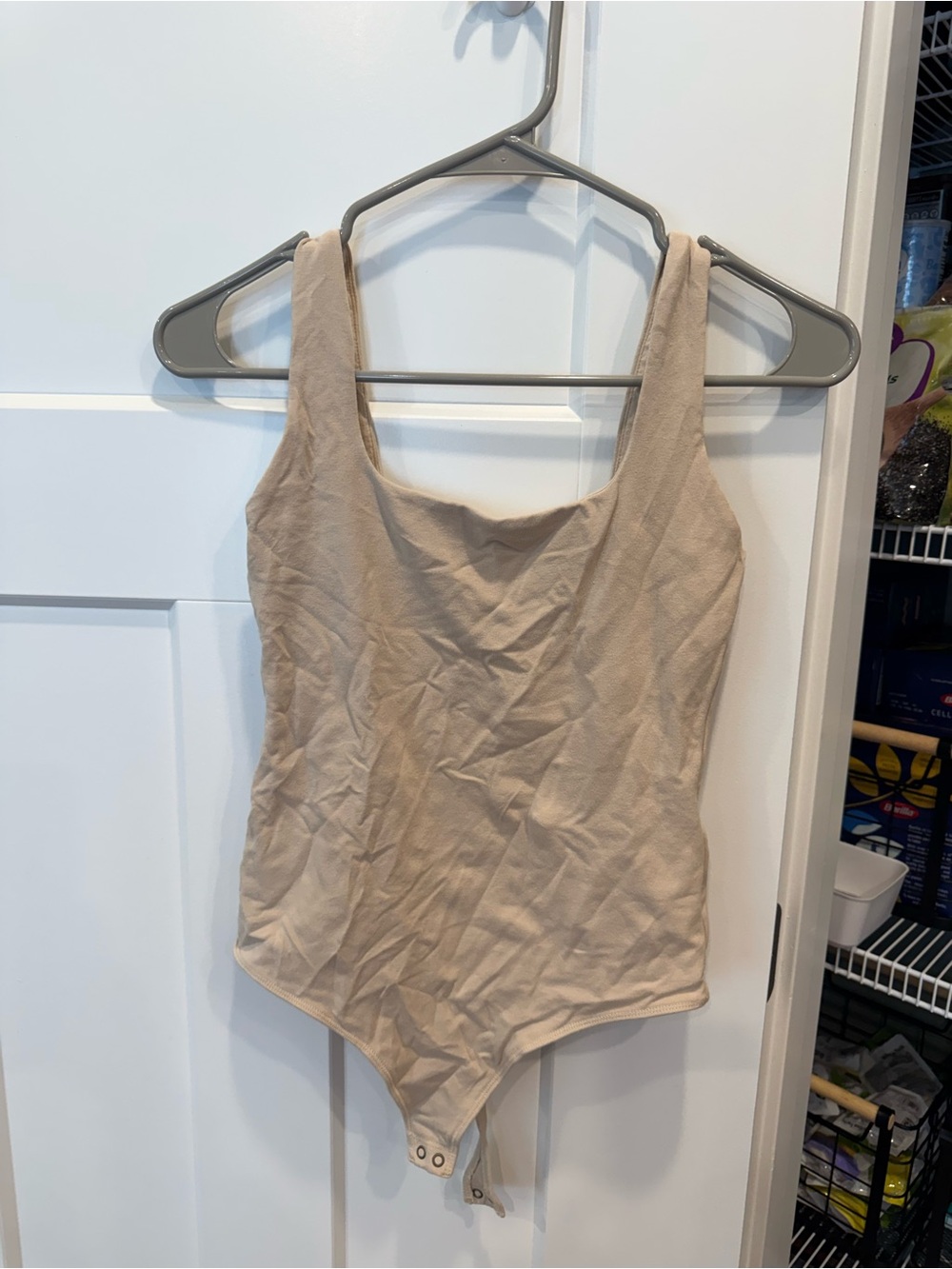 Abercrombie & Fitch Beige Tank Bodysuit
